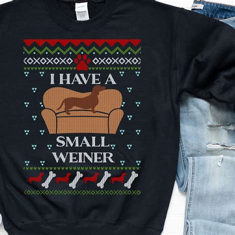 Weiner Dog Ugly Sweater - Etsy