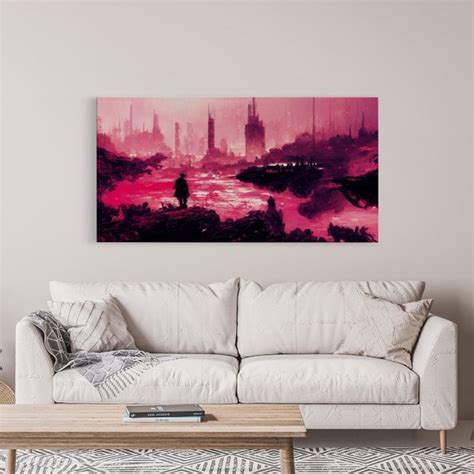 Surreal Dystopian Cyberpunk Art Ready to Hang Canvas Print - Etsy