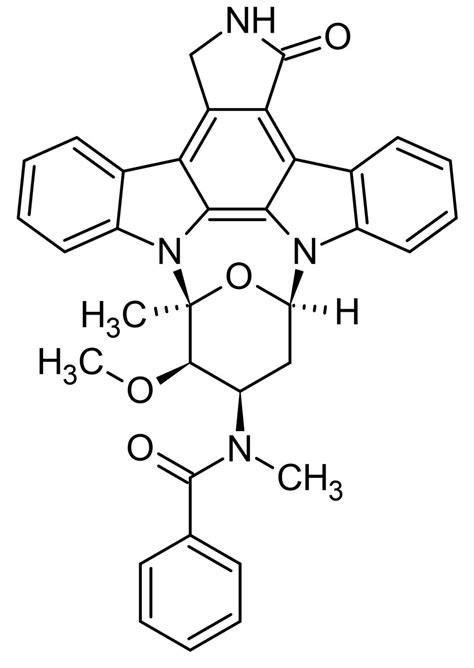 PKC412, Broad spectrum protein kinase inhibitor (CAS 120685-11-2 ...