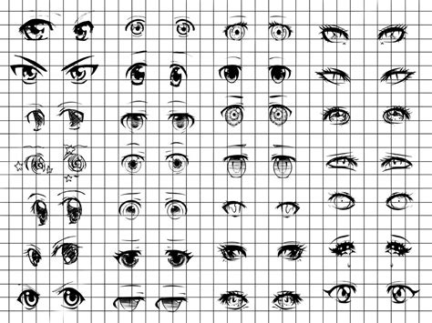 Procreate Anime Eyes Stamp Brush Manga Eyes Procreate Anime - Etsy