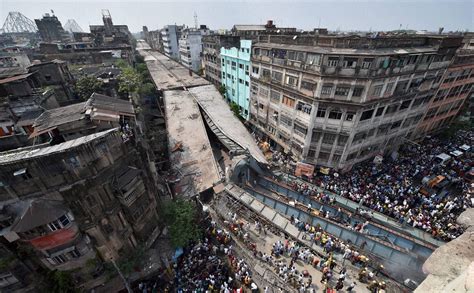 This CCTV Footage Captured The Flyover Collapse Near Girish Park In Kolkata