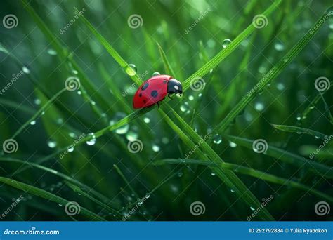 Ladybug On Green Leaf Royalty-Free Stock Photography | CartoonDealer ...