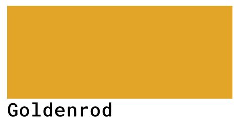 Goldenrod Color Codes - colorcodes.io