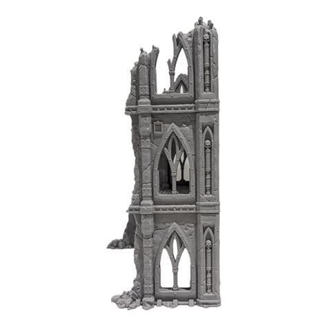 Gothic Ruins - Large | 28mm 40k Scenery Scatter Terrain Warhammer Wargaming ROTE | eBay