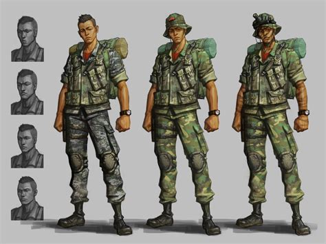 special force character concept (ROK special forces), Sung-wook Kang ...