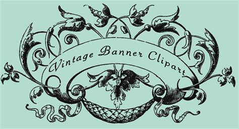 Free Vintage Banner Clipart | Call Me Victorian