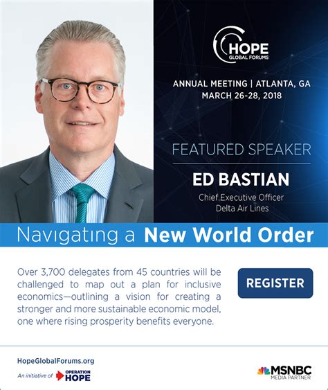 Announcing Ed Bastian as Featured Speaker at the 2018 HOPE Global Forum ...