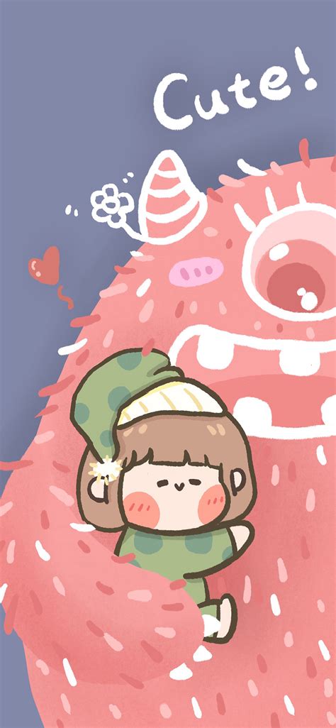 Cute Monster Full HD iPhone Wallpaper Background