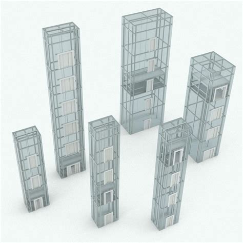 Glass Elevator 3D Model | BlackBee3D | Get a Subscription