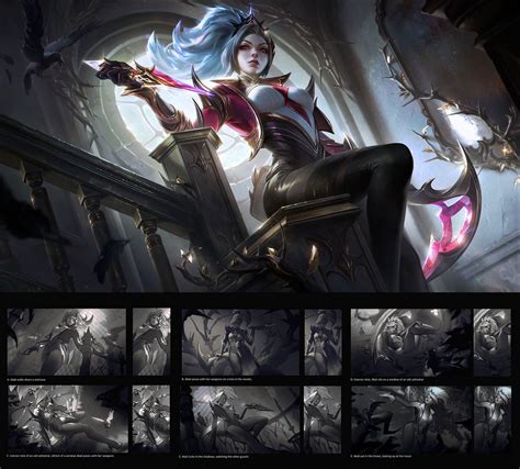 Prestige Coven Akali Splash and Sketches! : r/akalimains