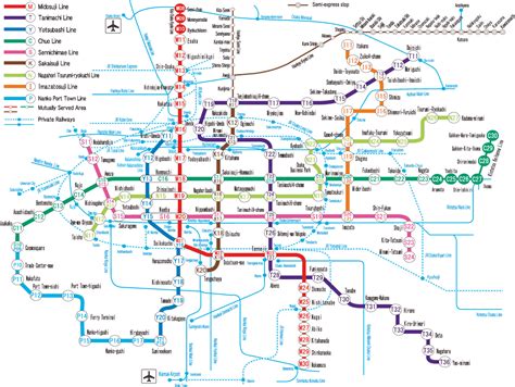 Osaka subway map