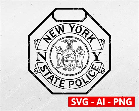 New York State Police Badge NY State Police Department Law - Etsy