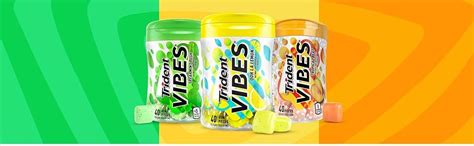 Amazon.com : Trident Vibes Sugar Free Gum, Ooh La Lemon Flavor, 6 Go-Cup (240 Pieces Total ...