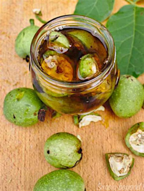 Preserving green walnuts in honey recipe - SimplyBeyondHerbs