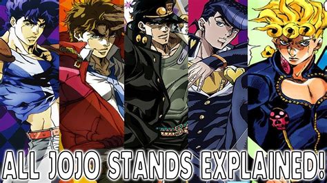 Every JoJo Main Characters Stand & Ripple Explained | Jojo's Bizarre Adventure - YouTube