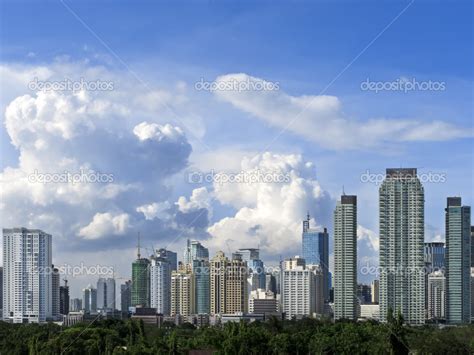 Makati Skyline Stock Photo by ©tonyoquias 13166792