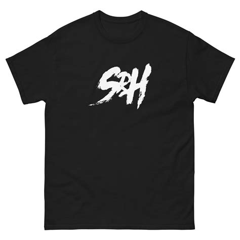 SRH Men's Heavyweight Tee in Black & Navy - Starts Right Here