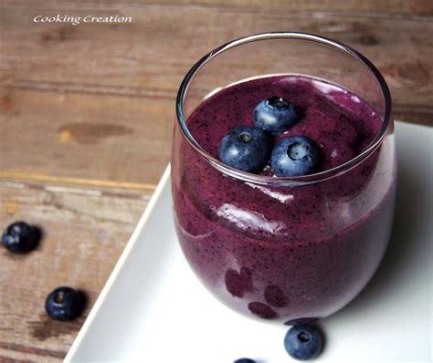 Cooking Creation: Blueberry Wheat Germ Smoothie