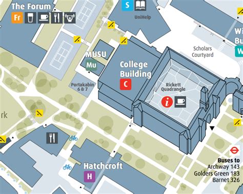 Middlesex University Campus Map – Mapping London