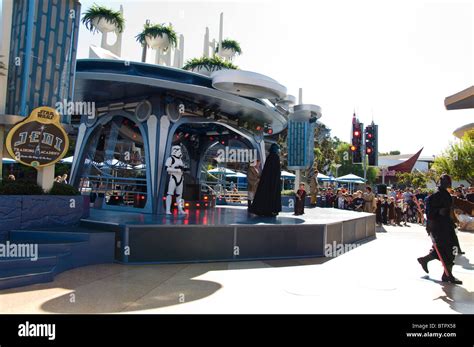 Star Wars Show at Disneyland Amusement Park in California USA Stock ...