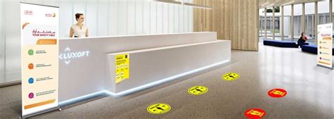 Social Distancing Floor Stickers in Dubai | J Designo