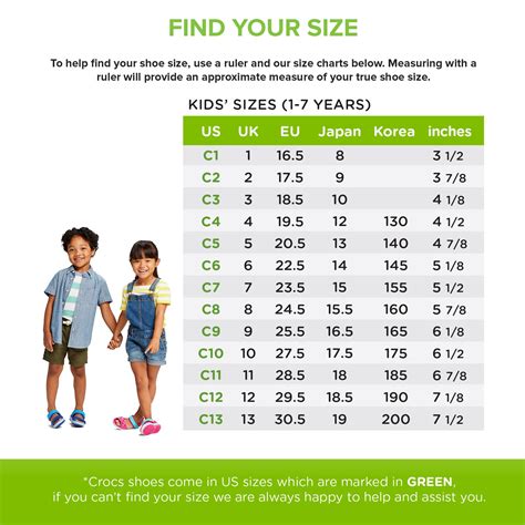 Crocs Shoe Size Chart: Adult Kids Sizing Crocs, 56% OFF