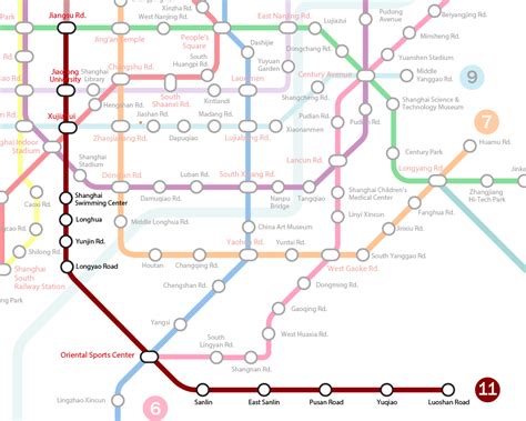 Shanghai Metro Line Map