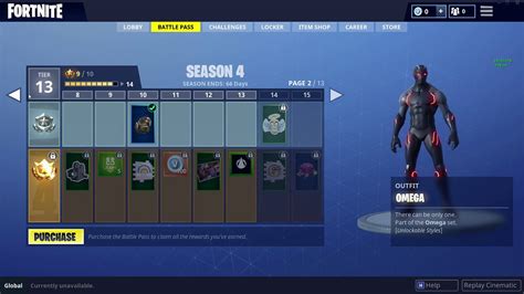 Fortnite Season 4 Battle Pass *FULL SHOWCASE* - YouTube