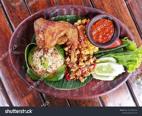 Nasi Tutug Oncom Chicken Traditional Food Stock Photo 2237967193 ...