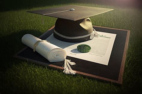 The Graduate S Hat. University Students Graduation. Graduation Hat. Academic Cap Stock ...