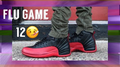 Air Jordan 12 "Flu Game" On Feet - YouTube