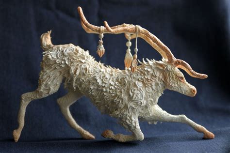 Fantasy animal sculpture made of velvet clay ~ Art Craft Gift Ideas