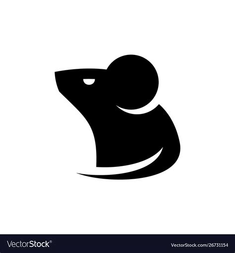 Mouse logo Royalty Free Vector Image - VectorStock