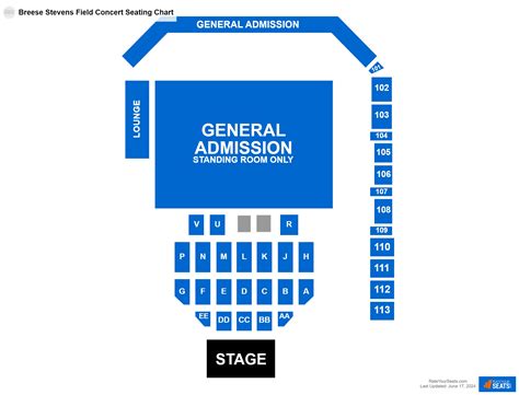 Breese Stevens Field Seating Chart - RateYourSeats.com