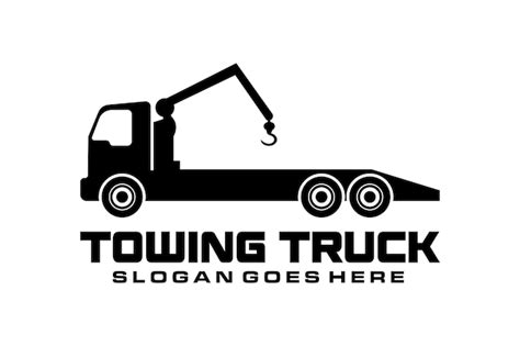 Premium Vector | Tow Service Towing Truck Company Logo Template Vector