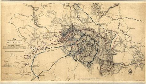 Atlanta, Georgia Union Siege Battle Map – Battle Archives