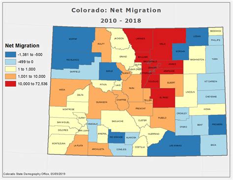 Colorado Population Density Map