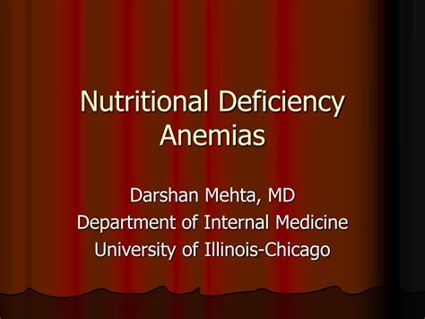 PPT - Nutritional Deficiency Anemias PowerPoint Presentation, free ...