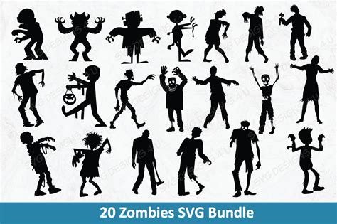 Zombie SVG Bundle, Halloween By svgdesigns4u | TheHungryJPEG