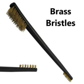 7" Brass Bristle Cleaning Brush ~ Double Ended - Defense Warehouse