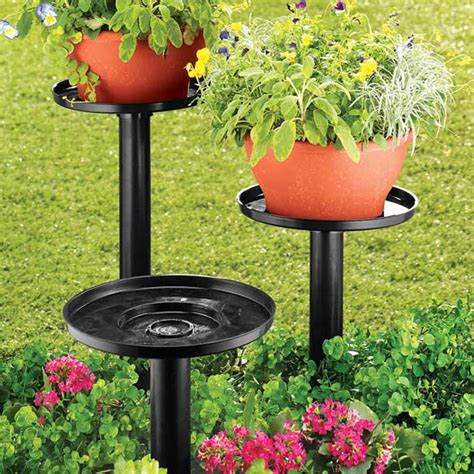 Tiered Outdoor Plant Stands - Set of 3