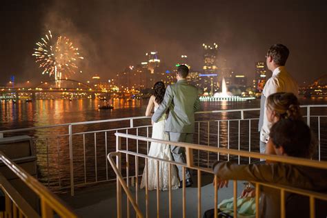 Fireworks at Gateway Clipper Fleet Wedding