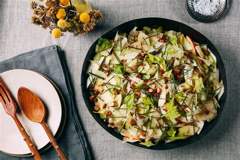 Endive, Apple, and Celery Salad with Smoked Almonds and Cheddar recipe | Epicurious.com