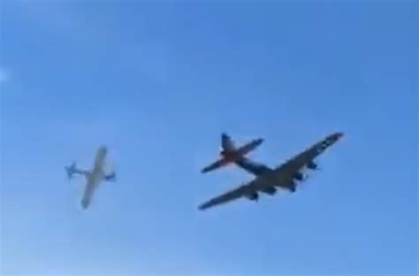 Terrifying & Heartbreaking B-17 Mid-Air Crash At Airshow