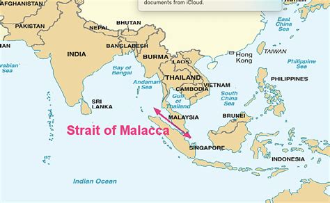 Map of the Strait of Malacca (Illustration) - World History Encyclopedia