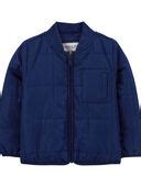 Navy Baby Quilted Bomber Jacket | carters.com