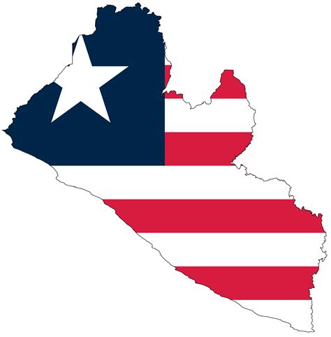 Liberia Flag Map - MapSof.net