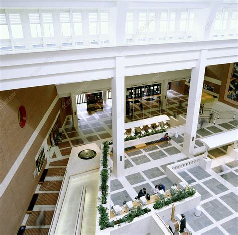 British Library entrance hall - Stock Image - C016/7982 - Science Photo ...