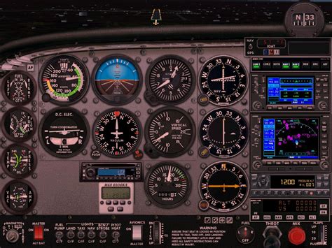 FS2004 Cessna Skyhawk 172SP IFR Panel Avionics Upgrade - Flight ...