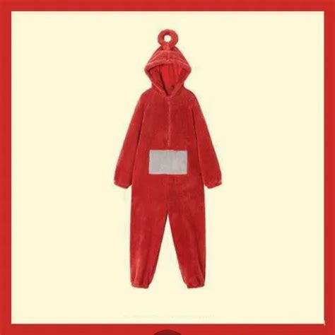 Teletubbies costume (RED) in XL, Men's Fashion, Tops & Sets, Sets & Coordinates on Carousell